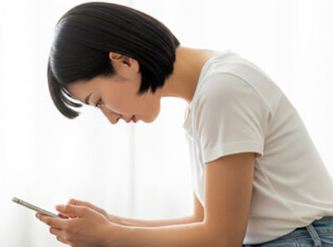 ストレートネック、スマホ首